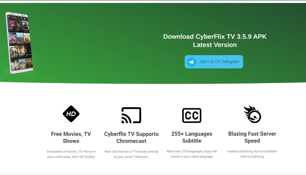 CyberFlix TV Alternatives to Cinema HD